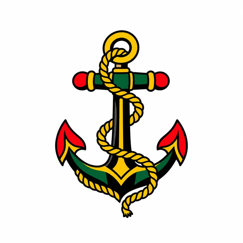 Anchor tattoo design