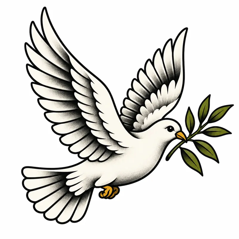 Dove tattoo design