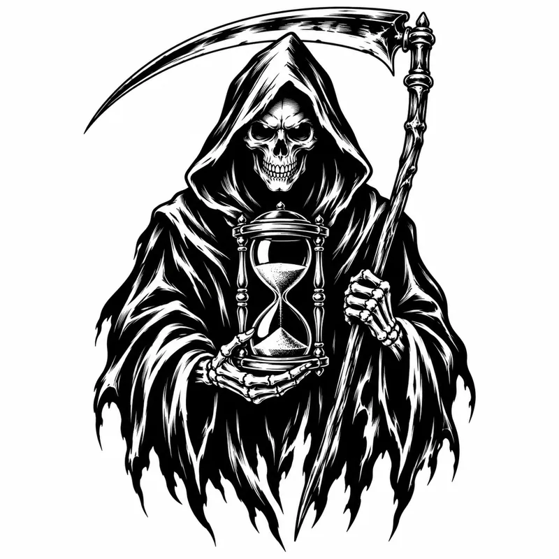 Grim reaper tattoo design