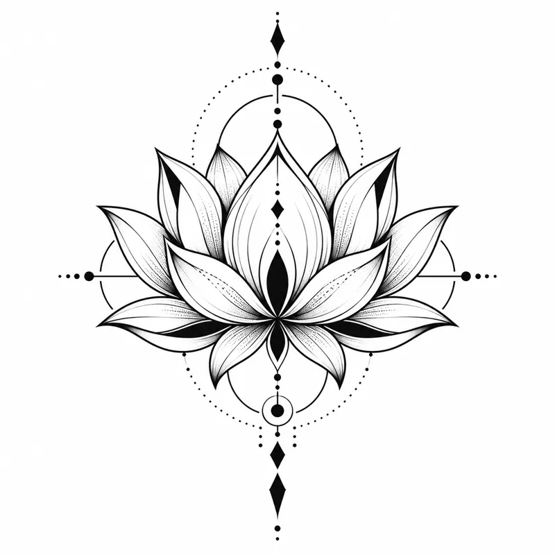 Lotus tattoo design
