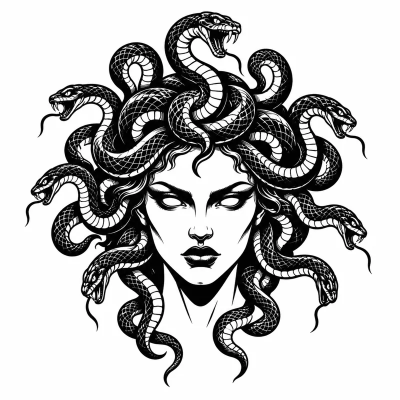Medusa tattoo design