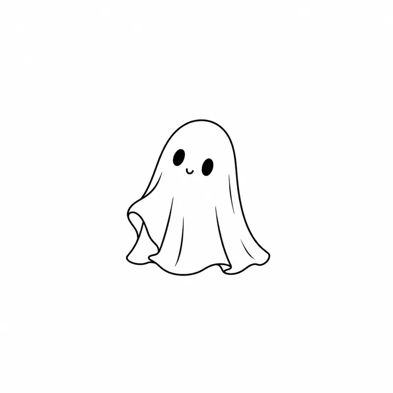 Peeking ghost tattoo design