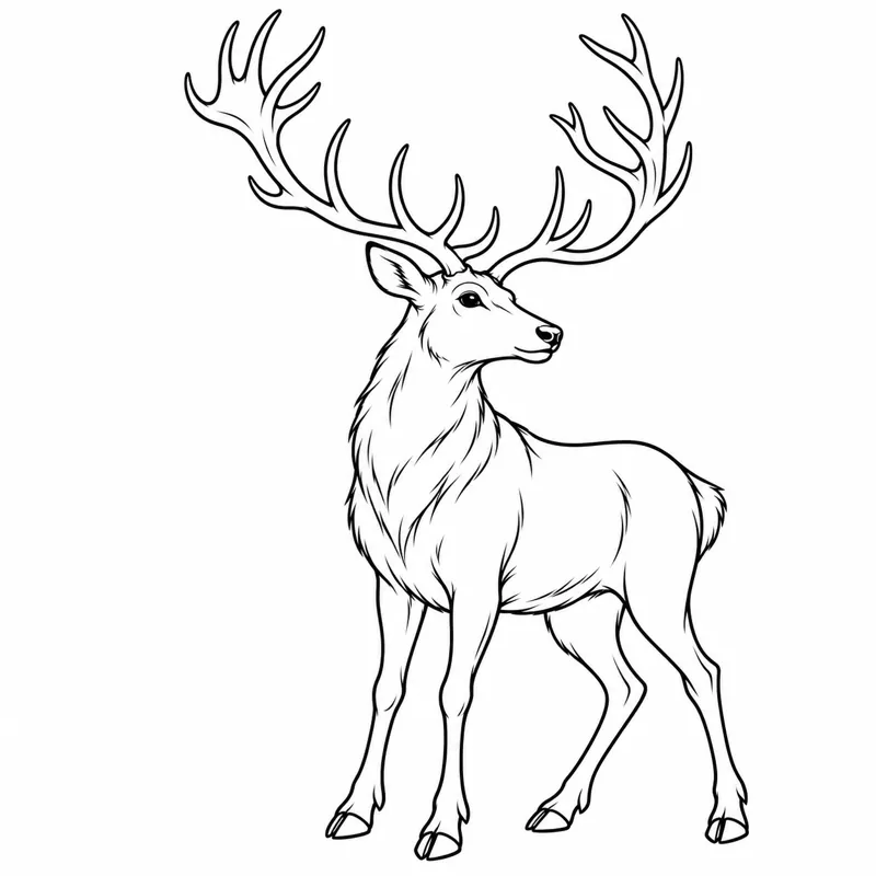 Reindeer tattoo design