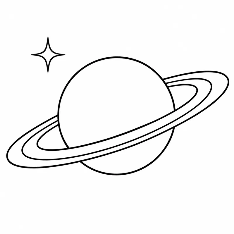 Saturn tattoo design