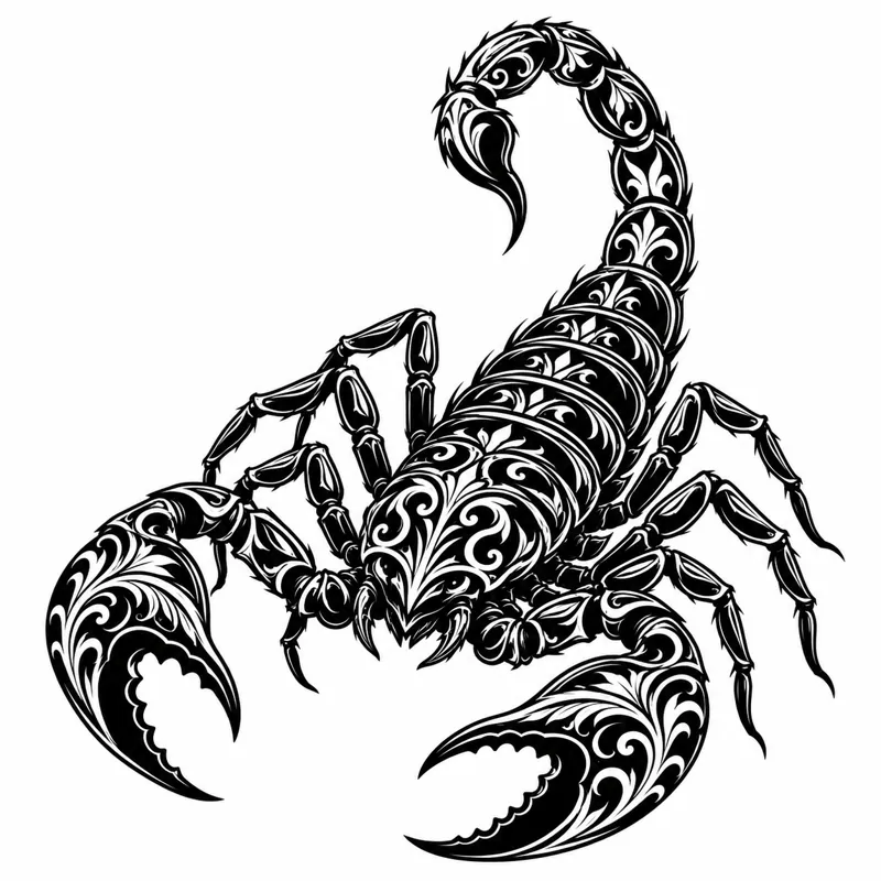 Scorpion tattoo design