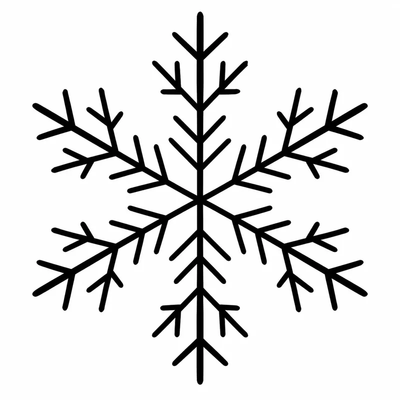Snowflake tattoo design