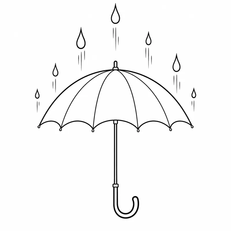 Upside rain tattoo design